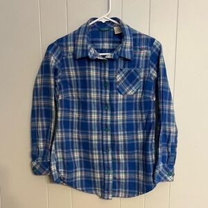 L.L. Bean long sleeve‎ flannel size L (14/16)